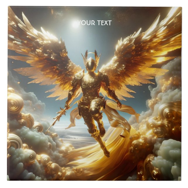 Azulejo Fantasía Cute Flying Wingor Warrior (Frente)