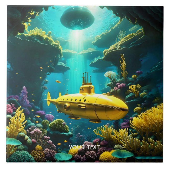 Azulejo Fantasía Cute Plantas Submarinas (Frente)