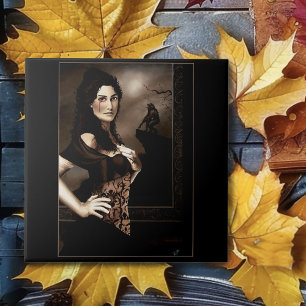 Azulejo Fantasía de amor de vampiro gótico oscuro hombre l