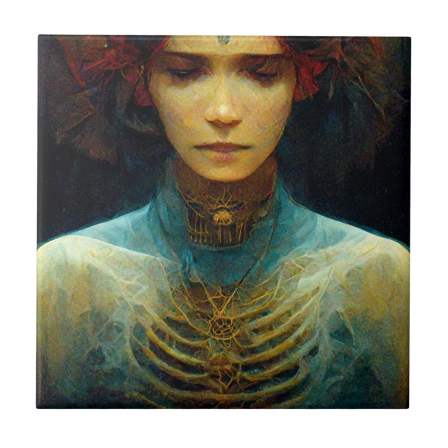 Azulejo Fantasía de ciencia ficción en la vista interior (Frente)