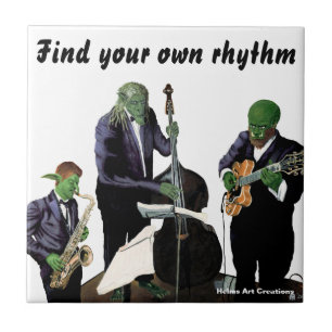 Azulejo Fantasía Jazz Música Arte Cerámica Tile