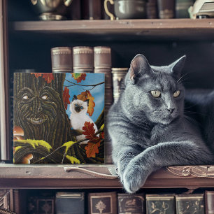 Azulejo Fantasía otoñal de Tree Ent Cat