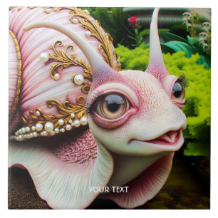 Azulejo Fantasía Perlas de Caracol Rosa
