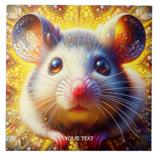 Azulejo Fantasía ratones surrealistas dulces