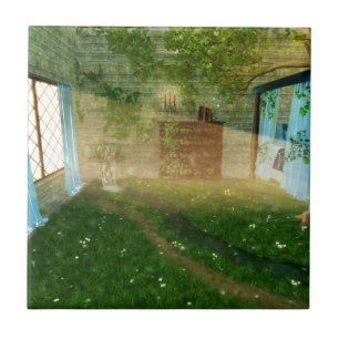 Azulejo Fantasías: En mosaico de tierras de hadas / trivet