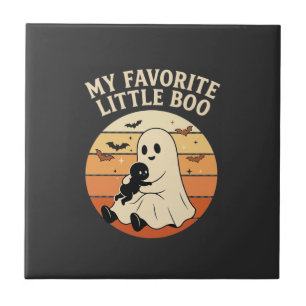 Azulejo Fantasma bebé retro sol favorito Little Boo Hallow