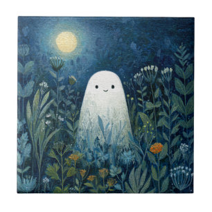 Azulejo Fantasma feliz en el Jardín de la Luna