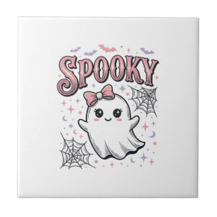 Azulejo Fantasma Lindo Espeluznante Diseño de Camiseta Vin
