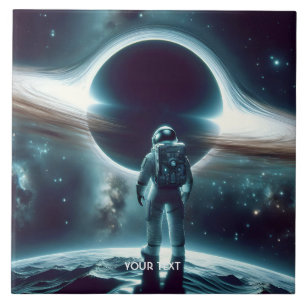 Azulejo Fantasy Cute Astronauta Black Hole