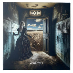 Azulejo Fantasy Cute Chica corredor de salida