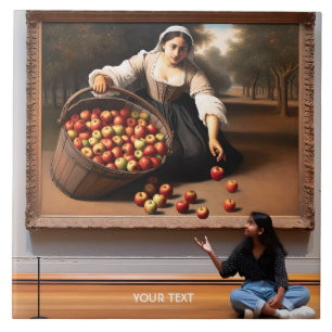 Azulejo Fantasy Cute Chica foto de Apple