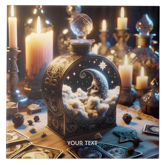 Azulejo Fantasy Cute Decanter Moon Night (Frente)
