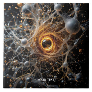 Azulejo Fantasy Cute Escena del espacio abstracto