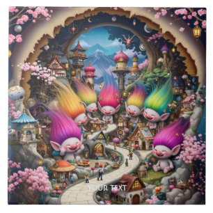 Azulejo Fantasy Cute Mini Troll City