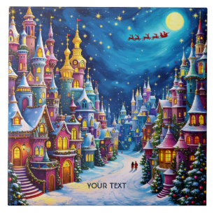 Azulejo Fantasy Cute Navidades Eve Town