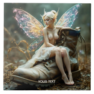 Azulejo Fantasy Cute Old Big Boot