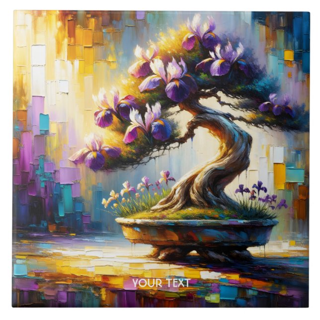 Azulejo Fantasy Cute Purple Mini Tree (Frente)