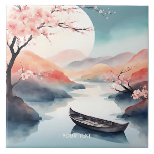 Azulejo Fantasy Cute Sun Sakura Bote