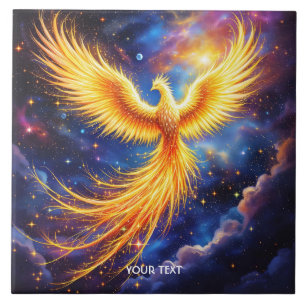 Azulejo Fantasy Phoenix Stars Space