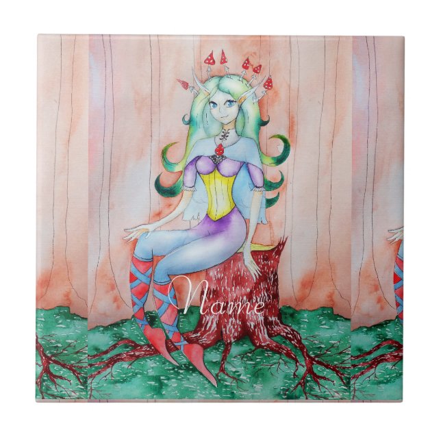 Azulejo Fantasy Pixie Fairy Thunder_Cove (Frente)