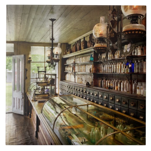 Azulejo Farmaceutico - El preparador (Frente)