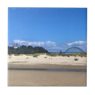 Azulejo Faro de la Bahía Yaquina, Newport, Oregón