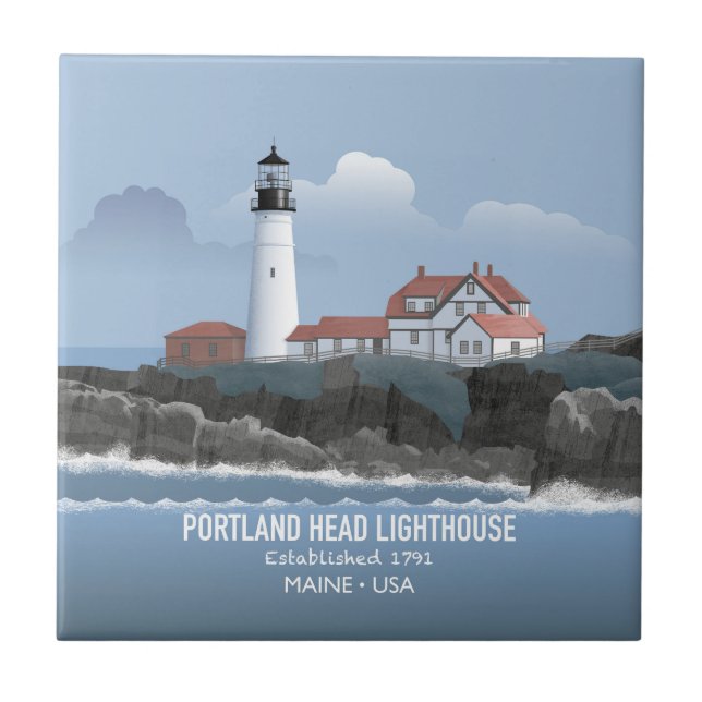 Azulejo Faro de Portland Head (Frente)