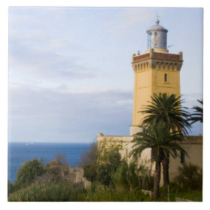 Azulejo Faro de Tánger Marruecos en Cabo Espartel