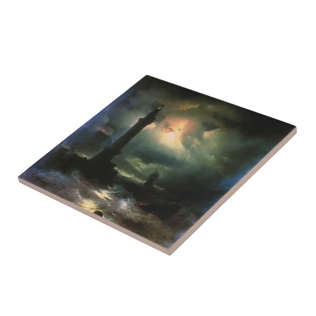 Azulejo Faro napolitano de Ivan Aivazovsky- (Lado)