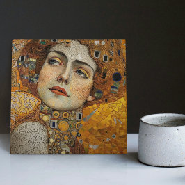 Azulejo Fase dorada Gustav Klimt Mosaic Edwardian Woman C