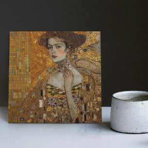 Azulejo Fase dorada Gustav Klimt Mosaic Edwardian Woman C
