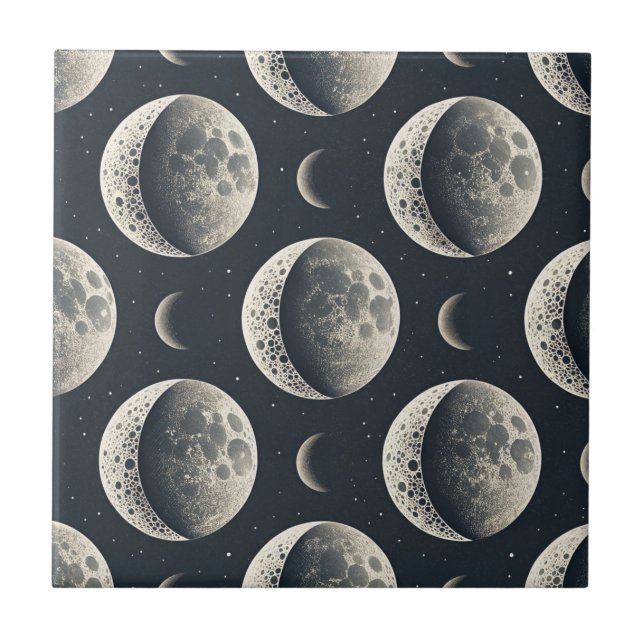 Azulejo Fase lunar celestial (1) (Frente)