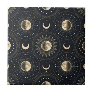 Azulejo Fase lunar celestial (4)