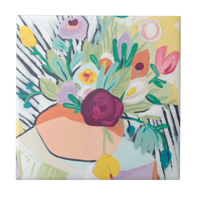 Azulejo Fauvist Floral II (Frente)