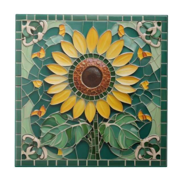 Azulejo Faux Mosaic Dark Green (Frente)