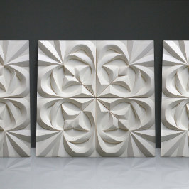 Azulejo Faux Relief Floral Marroquí Tile Decoración Hogar 