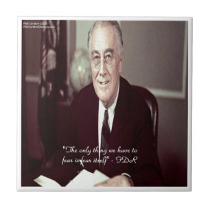 Azulejo FDR y la cita "Nada que temer"