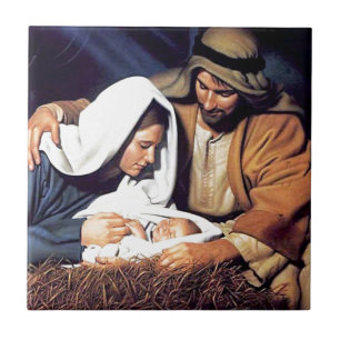 Azulejo fe bíblica Jesucristo oración inspiradora