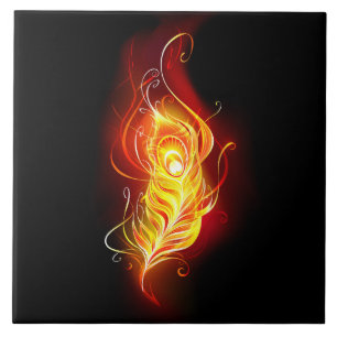 Azulejo Feather Peacock