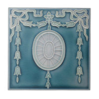 Federal Blue Neoclassic 1900 Repro Faux Relief