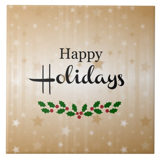 Azulejo Felices Fiestas (Frente)