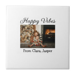 Azulejo Felices vibraciones niños Navidades familiares Inv