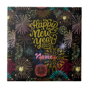 Azulejo Feliz Año Nuevo 2023 Thunder_Cove