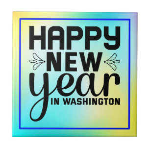 Azulejo Feliz Año Nuevo en Washington-54688