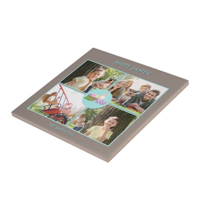 Azulejo Feliz Cerámica de Deseos de Pascua (Lado)