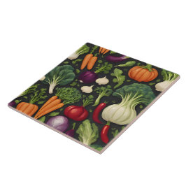 Azulejo Feliz Colección popular de alimentos saludables pa