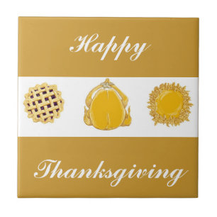 Azulejo feliz Día de Acción de Gracias, tengan lástima