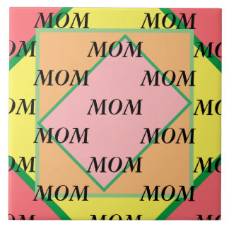 Azulejo Feliz Día de la Madre, mosaico de arte decenal