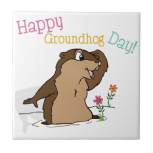 Azulejo Feliz Día de la Marmota