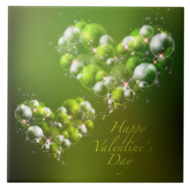 Azulejo Feliz Día de San Valentín 19 en mosaico (Frente)